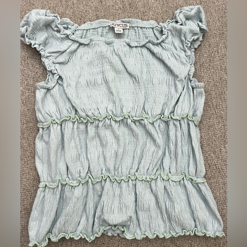 Crewcuts Sky Blue Smocked Top